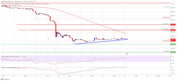 Bitcoin Price Consolidates Losses and At Risk of Fresh Decline To $25K