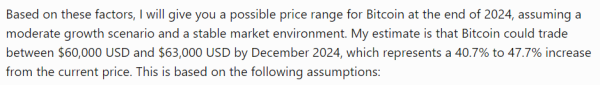 Microsoft&rsquo;s Copilot AI predicts Bitcoin price for end of 2024